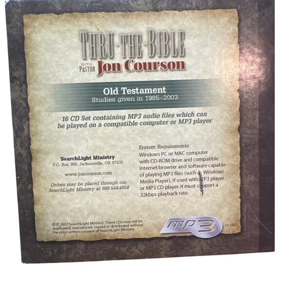 Old Testament Audio Bible – 16 CD Set (2003) Jon Courson - Picture 2 of 5
